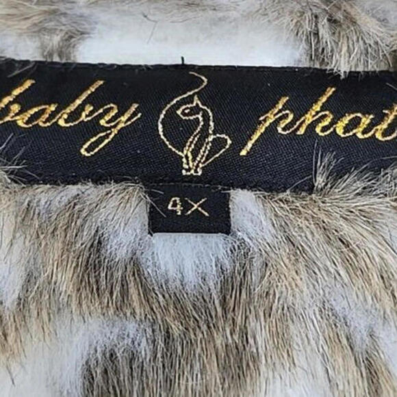 Baby Phat Y2K Gold/Green Embroidered‎ Beaded Fur Hooded Bomber Jacket 4x - Picture 8 of 16